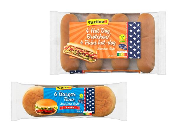 Petits pains pour hamburger/​hot dog