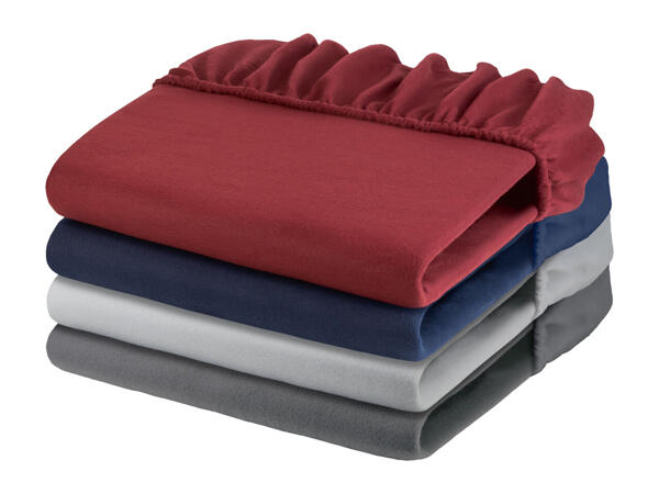 Livarno Home Single Fleece Fitted Sheet