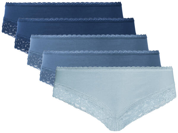 Ladies' Lace Trim Hipster Briefs