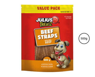 Julius Treatz Beef Straps 500g