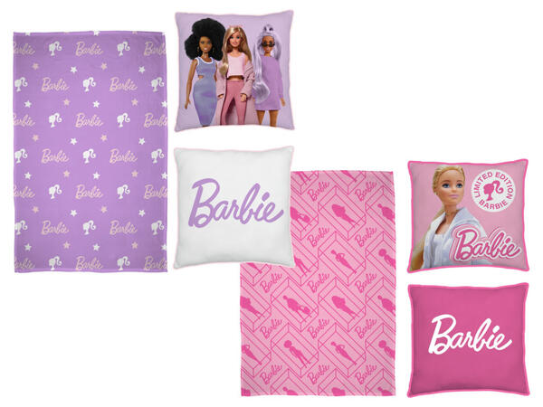 Barbie Dětská deka s polštářem, 100 x 150 cm, 35 x 35 cm