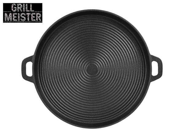 Grillmeister Cast Iron Griddle/​Grill Pan