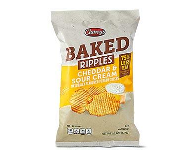 Clancy's 
 Original or Cheddar & Sour Cream Rippled Baked Potato Crisps