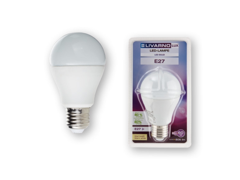 Livarno Lux E27 9.8W LED Light Bulb