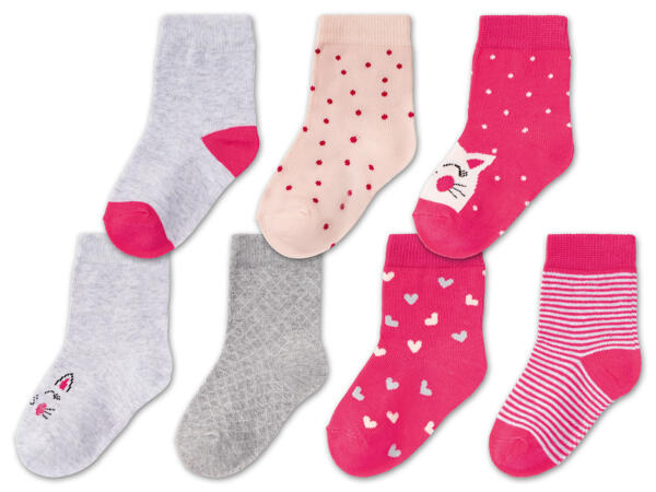 Kleinkinder Socken, 7 Paar