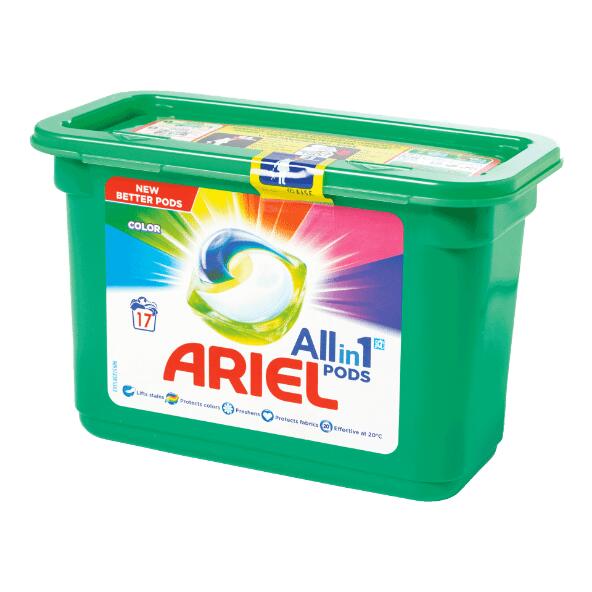 ARIEL(R) All-in-one pods color, 17 pcs