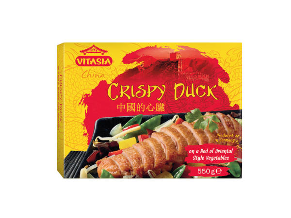 Anka med grönsaker
