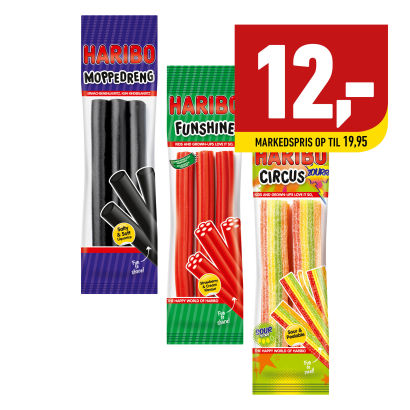 HARIBO 
Stænger