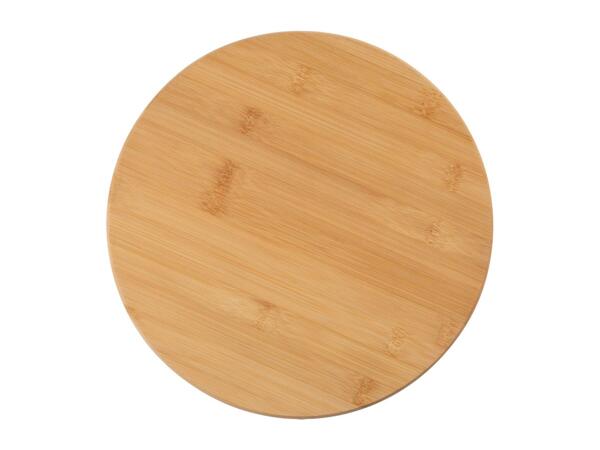 Livarno Home Bamboo Serving Plate/​Bamboo Lazy Susan