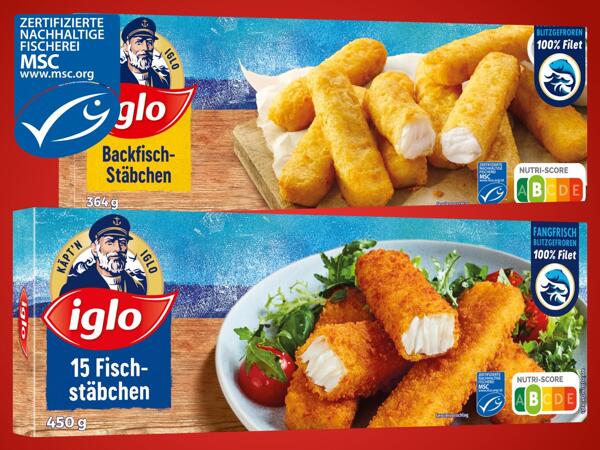 Fischstäbchen oder Backfisch-Stäbchen