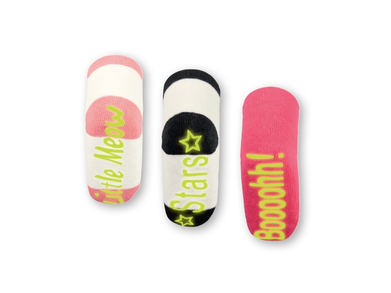 LUPILU Girls' Glow in the Dark Plush Socks