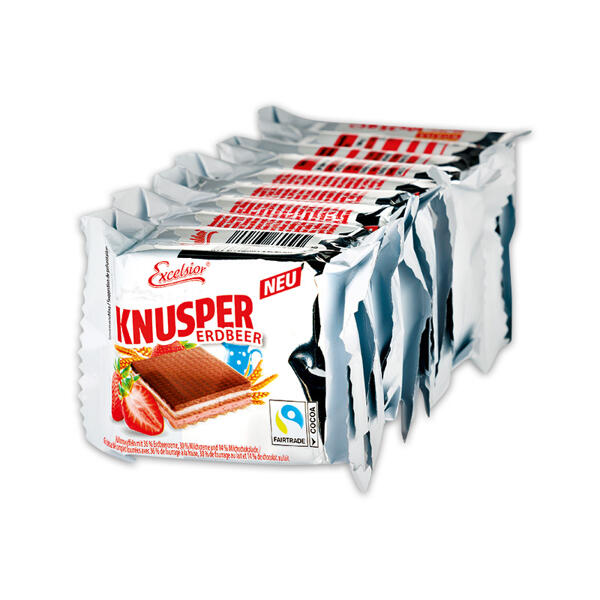 Knusperschnitten mit Haselnusscreme
