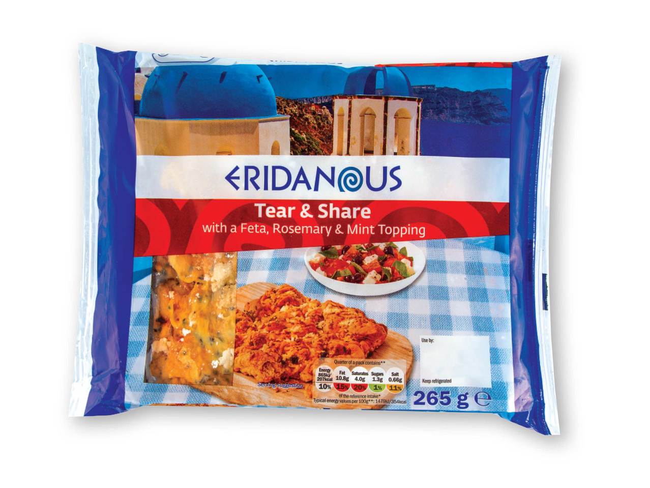 ERIDANOUS(R) Tear & Share with a Feta, Rosemary & Mint Topping