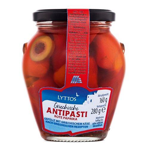 LYTTOS Antipasti grecs, poivrons rouges farcis