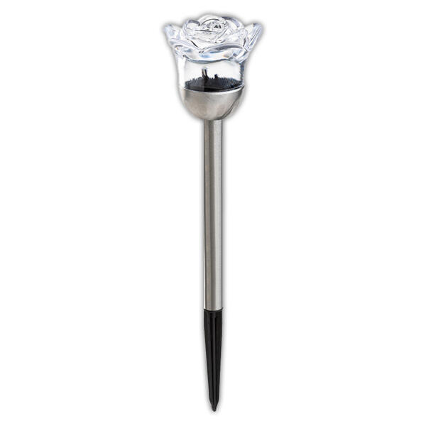 LED-Solar-Gartenstecker Rose