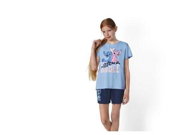 Girl's short pyjama set "Minnie Mouse, Peanuts, Stitch"