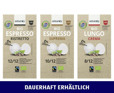 AMAROY 
 FAIRTRADE MAX HAVELAAR BIO-KAFFEEKAPSELN CO2-NEUTRAL
