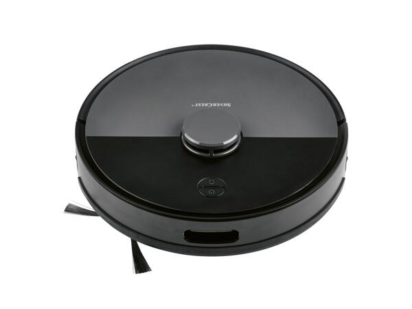 Self-emptying robot vacuum cleaner