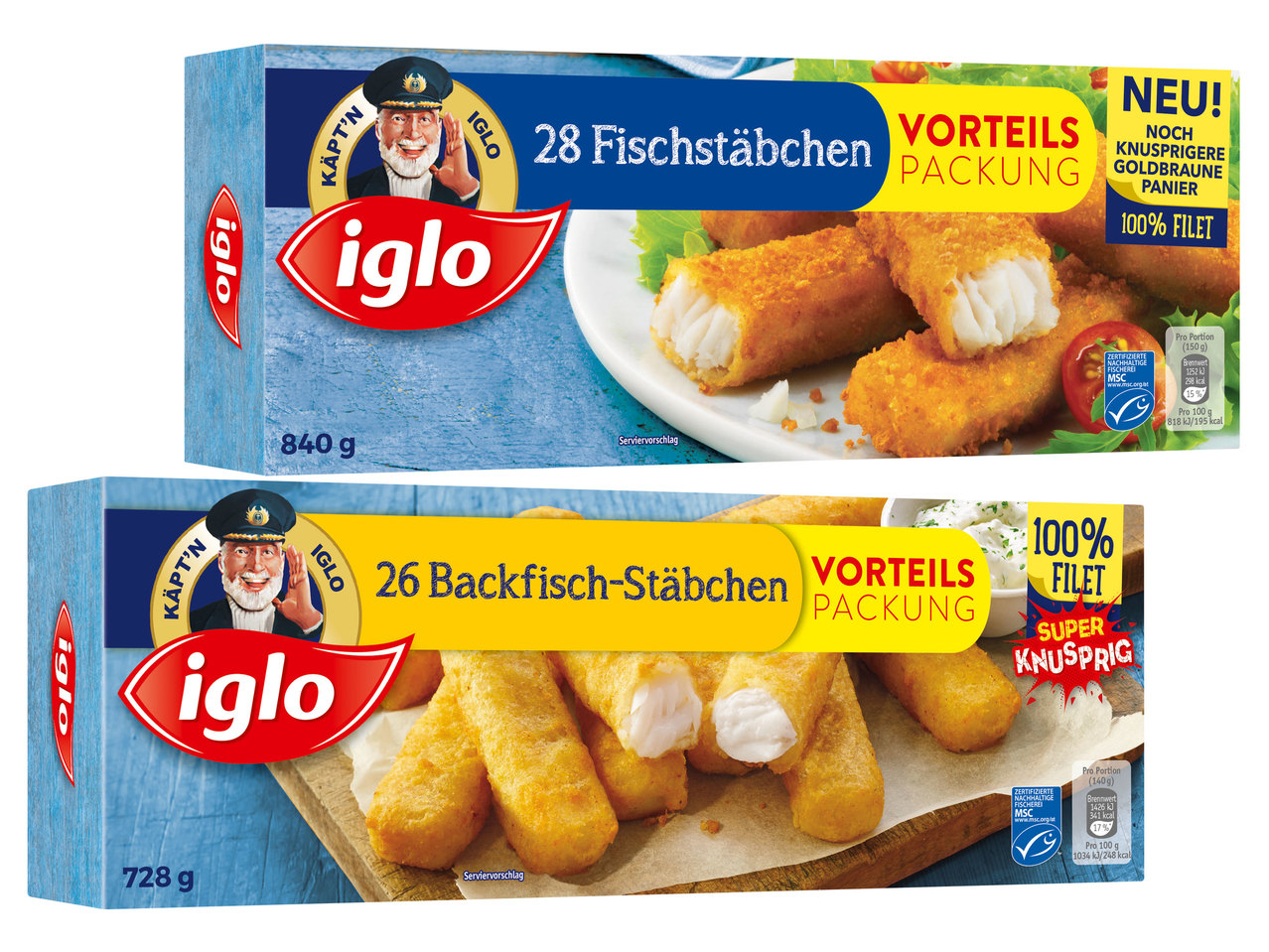 IGLO Fischstäbchen oder Backfischstäbchen