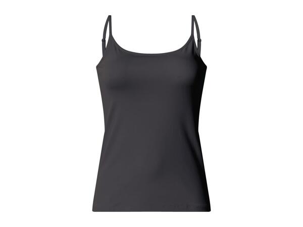 Ladies' Black Vest Tops - 2 Pack