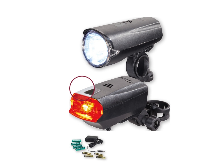 Crivit(R) Rechargeable LED Bike Light Set