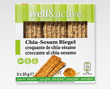 WELL&ACTIVE Chia-Sesam-Riegel