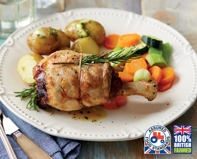 British Pork Shanks Banded with a Sprig of Rosemary