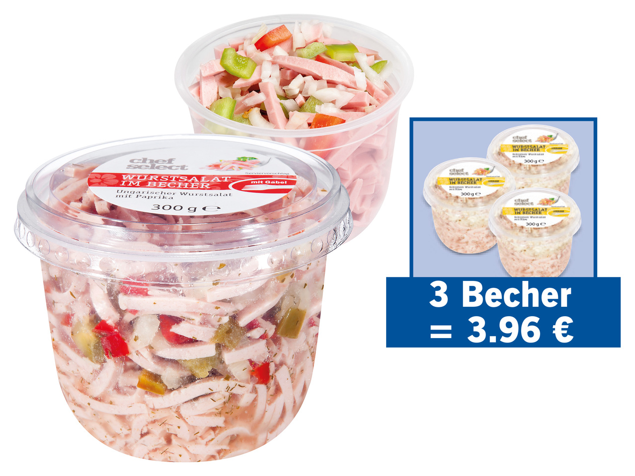 CHEF SELECT Wurstsalat im Becher