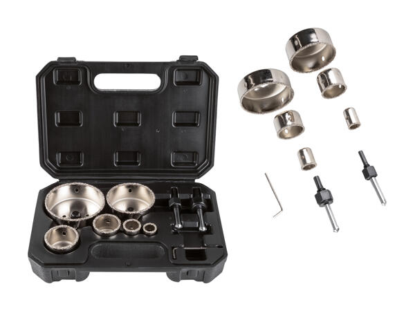 Scies à cloche en carbure de tungstène, 9 pièces