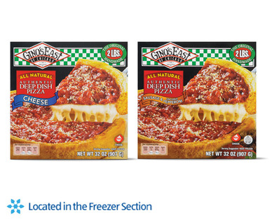Gino's East Cheese or Sausage & Pepperoni Deep Dish Pizza