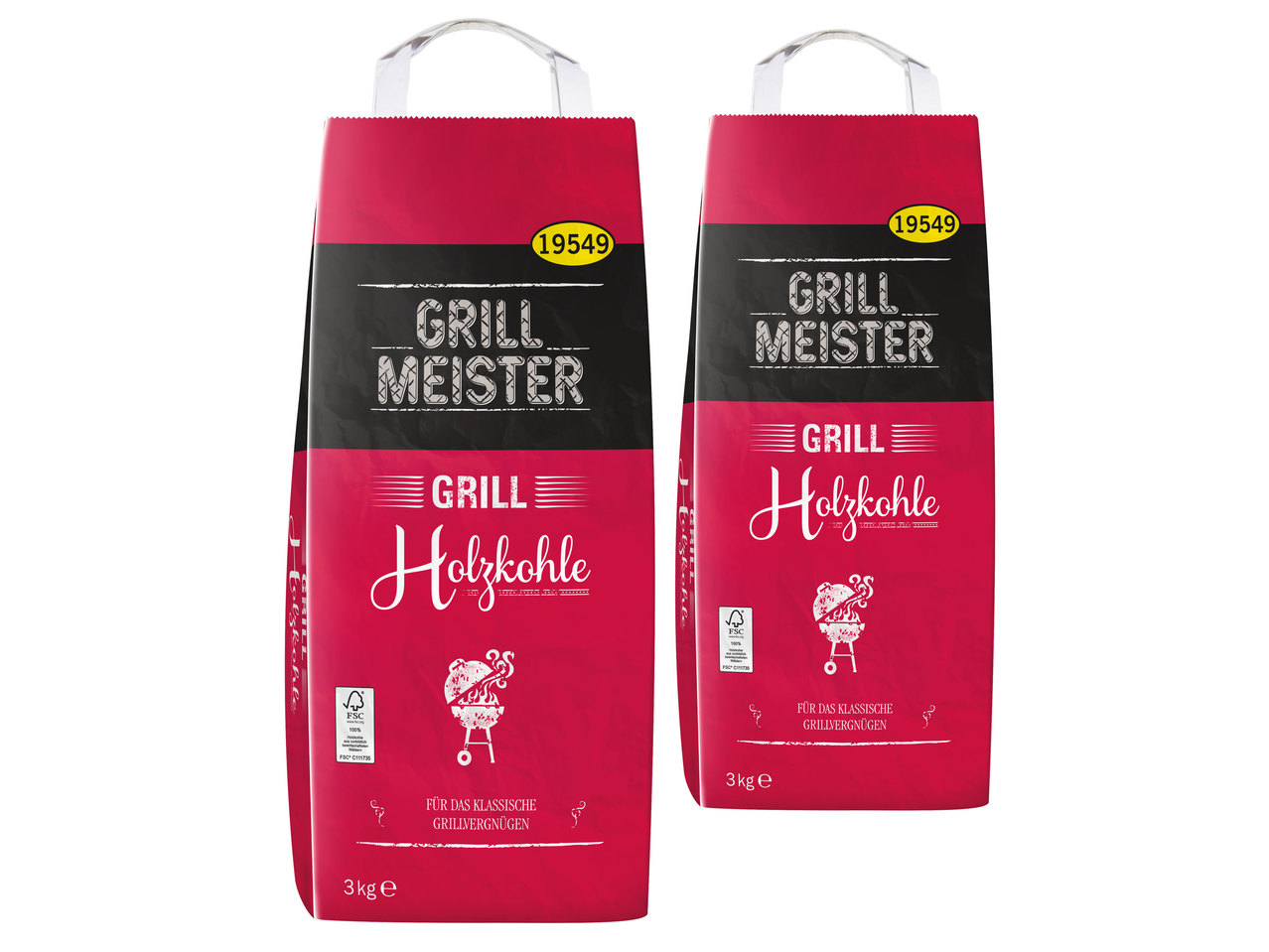 GRILLMEISTER Grillholzkohle