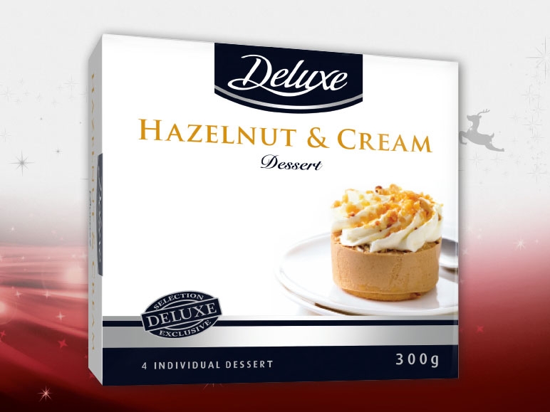 Dessert aux noisettes et à la crème