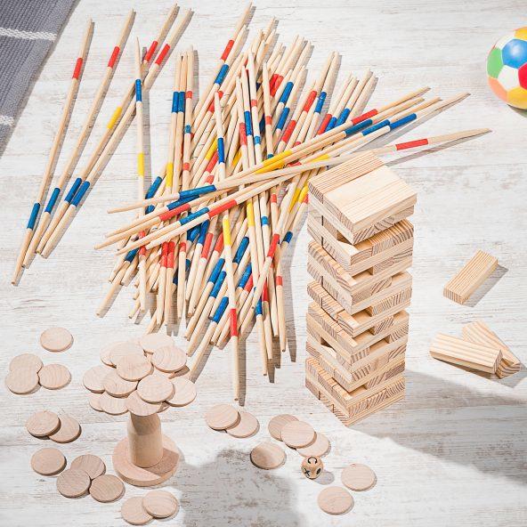 Væltetårn i træ eller Mikado