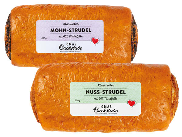 Mohn- oder Nuss-Strudel