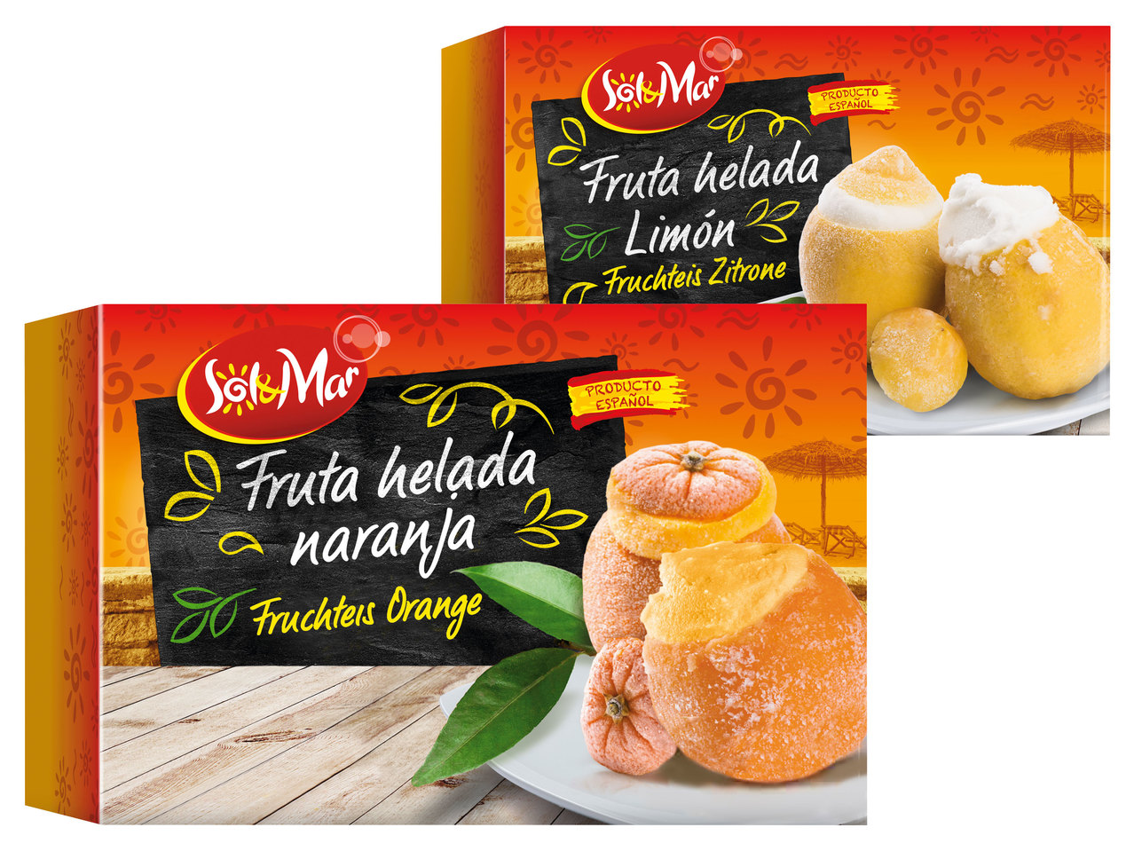 SOL & MAR Fruta helada naranja/limón