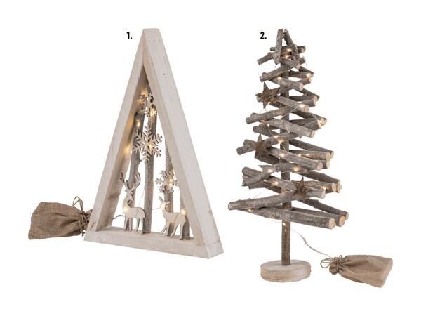 Décoration en bois à LED