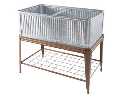 Vintage Planter with Stand