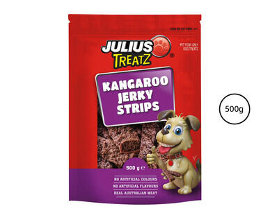 Julius Treatz Kangaroo Jerky Strips 500g