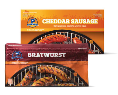 Parkview Bratwurst or Cheddar Sausage