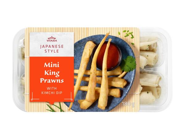 Mini King Prawns with Kimchi Dip