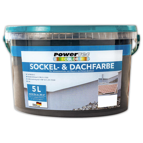 Sockel- und Dachfarbe