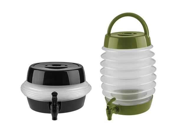 Vikbar dryckesdispenser