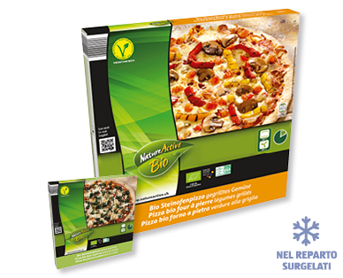 Pizza bio cotta nel forno a pietra NATURE ACTIVE BIO