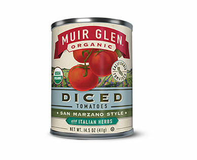 Muir Glen Organic Diced San Marzano Italian Herb Tomatoes - Aldi — USA ...