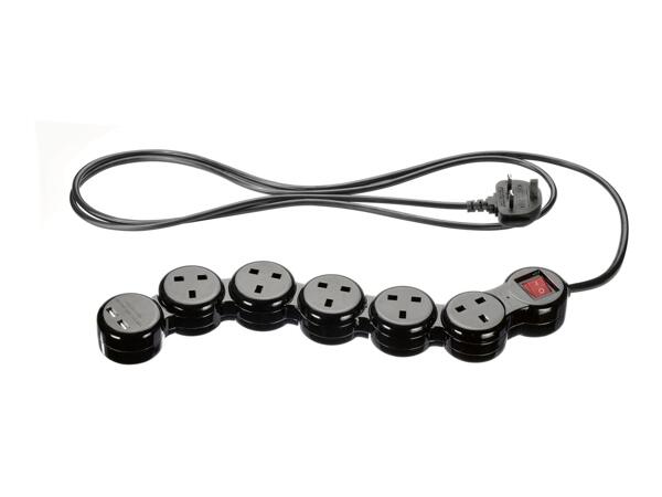 Silvercrest Flexible 5 Socket Extension Lead