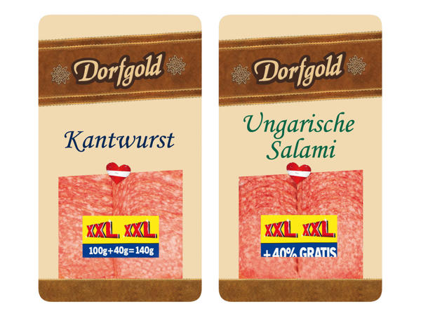 DORFGOLD Kantwurst oder Ungarische Salami