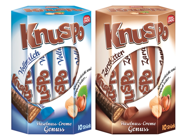 MISTER CHOC Knuspo Schokokeks-Waffeln