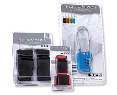 Lot de sangles/cadenas pour valises