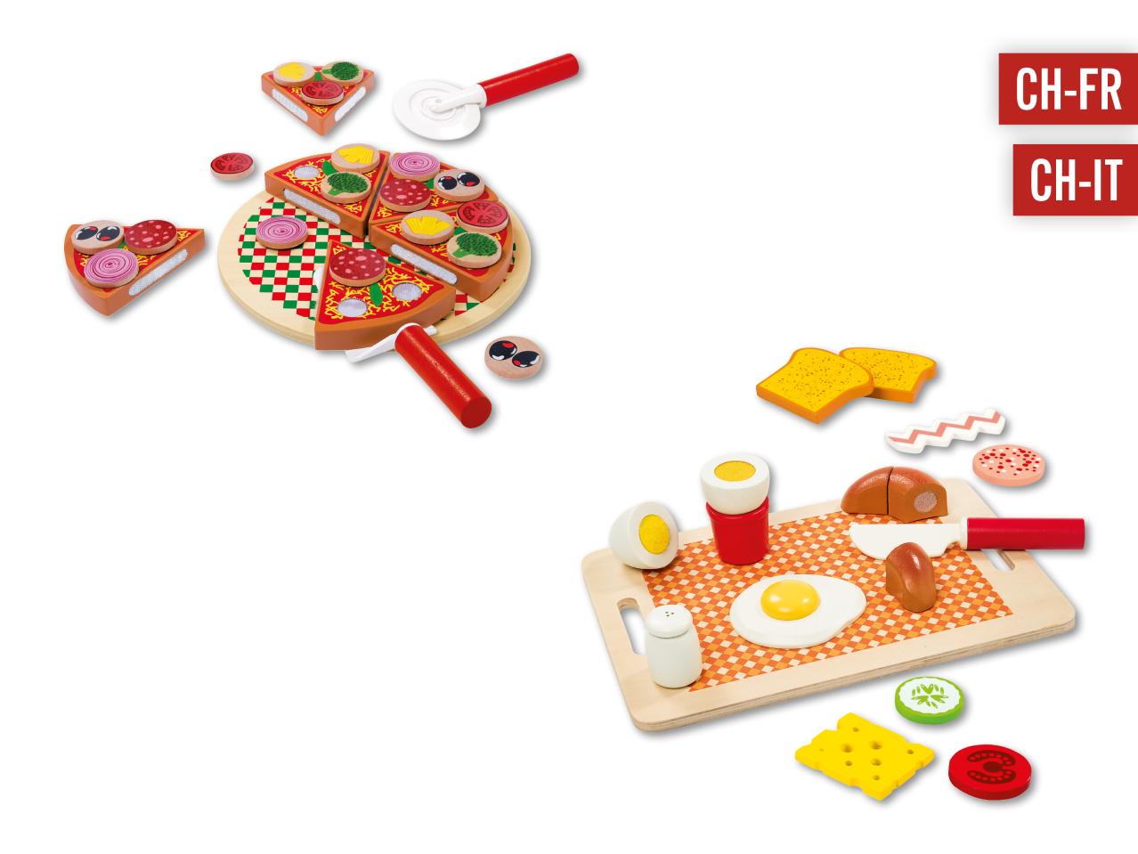 Set d'aliments en bois