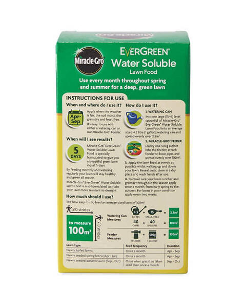 Miracle Grow Lawn Food